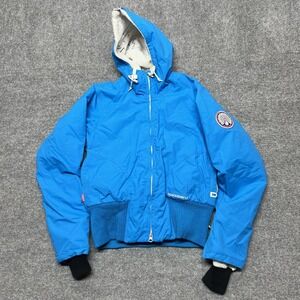 Special Blend Jacket Womens XS Blue Hooded Insulated Ski Snowboard Short Winter